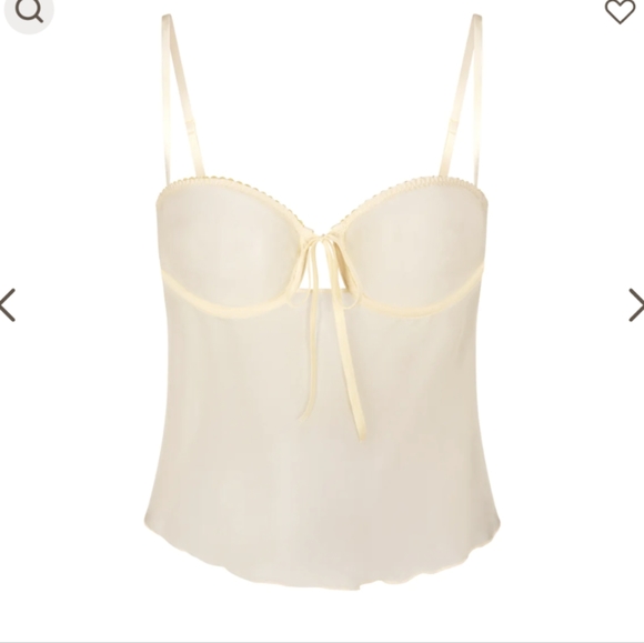 Skims Romance Babydoll Top Chiffon